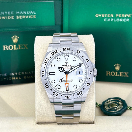 GMT Polar Watch - White Dial Automatic w/ Oyster Bracelet