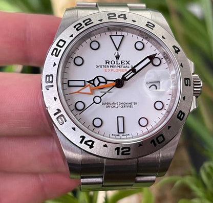 GMT Polar Watch - White Dial Automatic w/ Oyster Bracelet