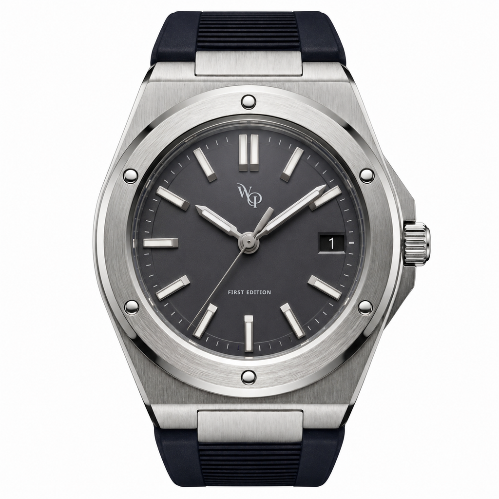 Facet 01 — Slate / Charcoal watch.