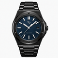 Facet 01 — Onyx / Navy / Bracelet watch.