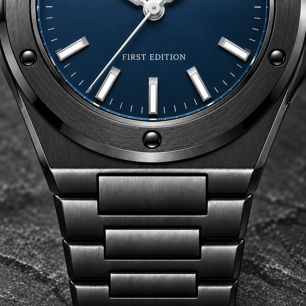 Facet 01 — Onyx / Navy / Bracelet. Gallery view 3.
