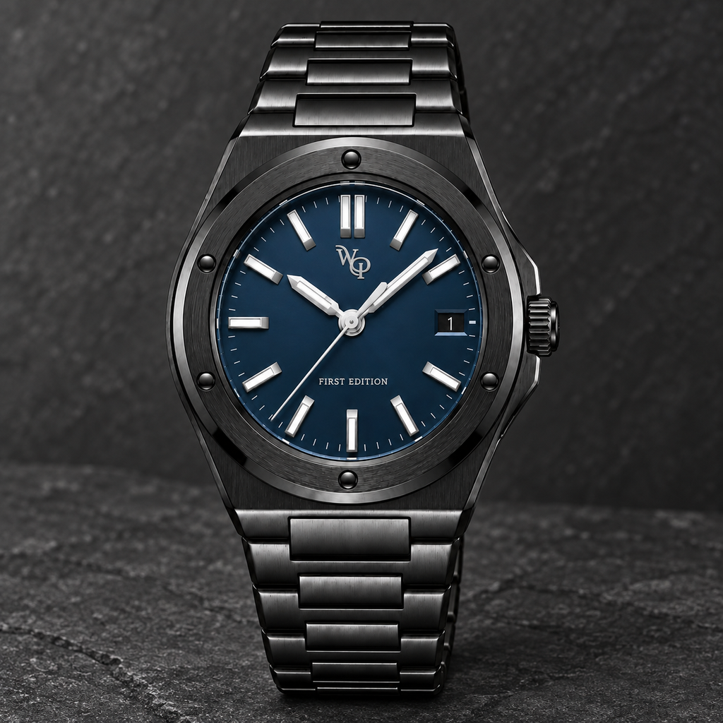 Facet 01 — Onyx / Navy / Bracelet. Gallery view 2.
