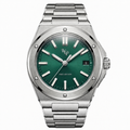 Facet 01 — Steel / Green / Bracelet watch.