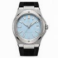 Facet 01 — Steel / Ice Blue / Strap watch.