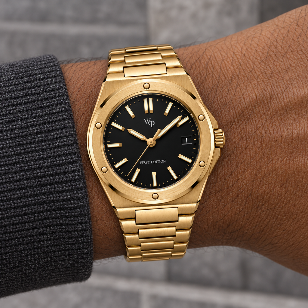 Facet 01 — Gold / Black / Bracelet. Gallery view 4.