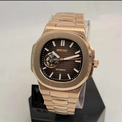 Custom Build Automatic Watch | Open Heart Dial | Two-Tone Rose Gold | 40mm Sapph